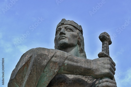 Bronze statue of Prince Pribina. A bronze statue of Prince Pribina, first known Slovak ruler in our region.