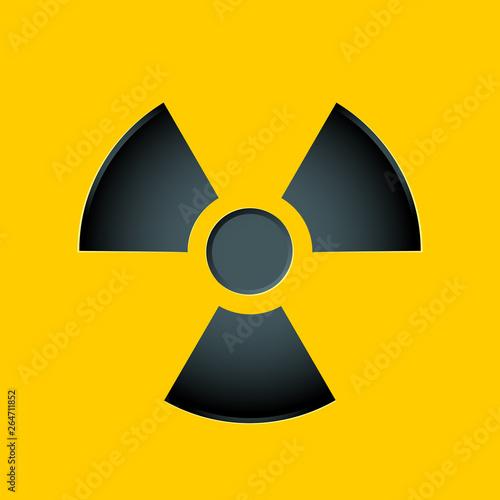 Radioactive sign. Isolated Vector Illustration