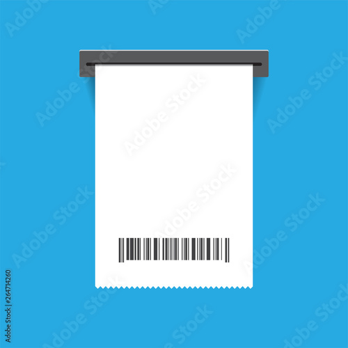 receipt paper is coming out from atm machine