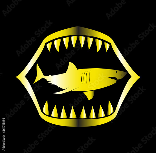 shark vector logo