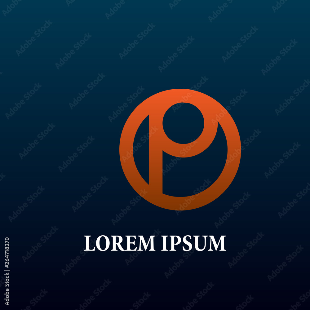 Obraz premium initial letter logo icon