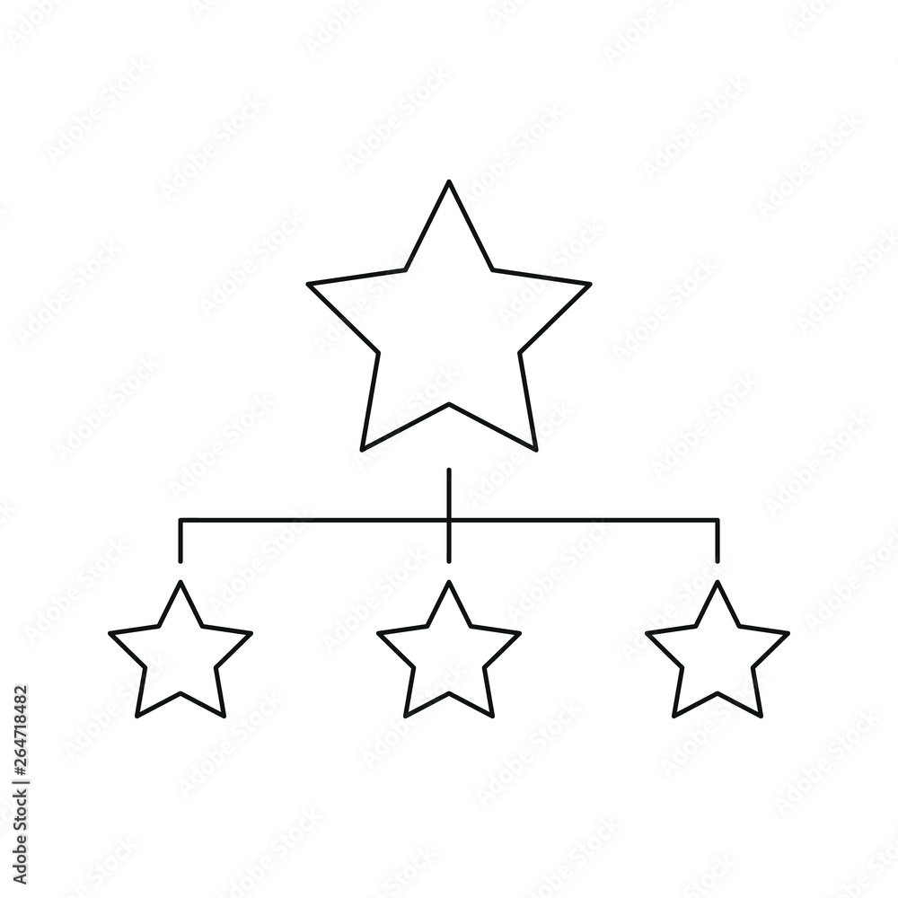 Business structure Vector Line Icon Business structure Vector Line Icon