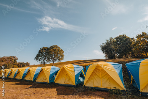 Accommodation tent Doi Samer-Dao in Nan Province, Thailand.