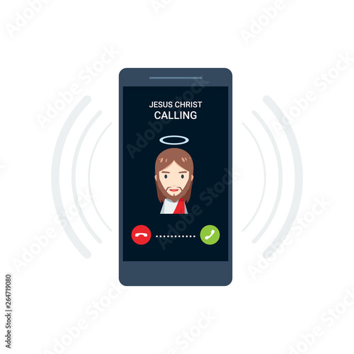 Jesus's avatar inside the phone
