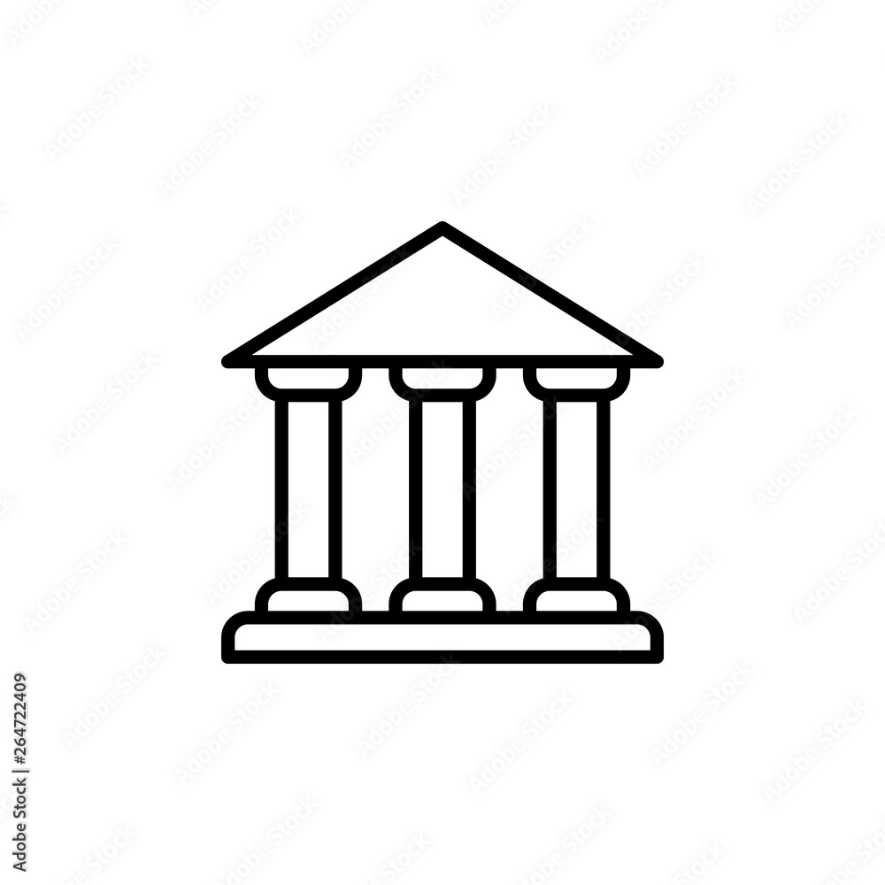 Bank icon vector. Bank vector design. sign design. flat style. Vector EPS 10 Bank icon vector. Bank vector design. sign design. flat style. Vector EPS 10