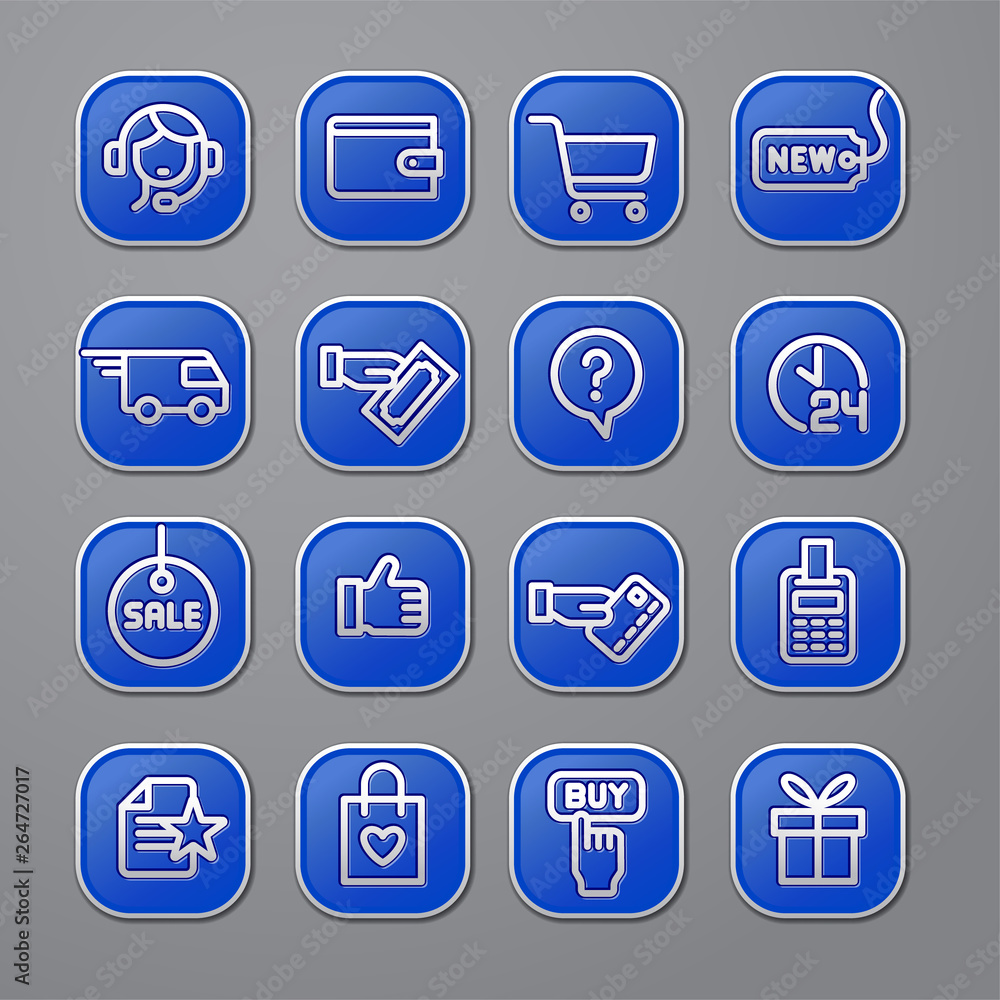 e-commerce shop icons