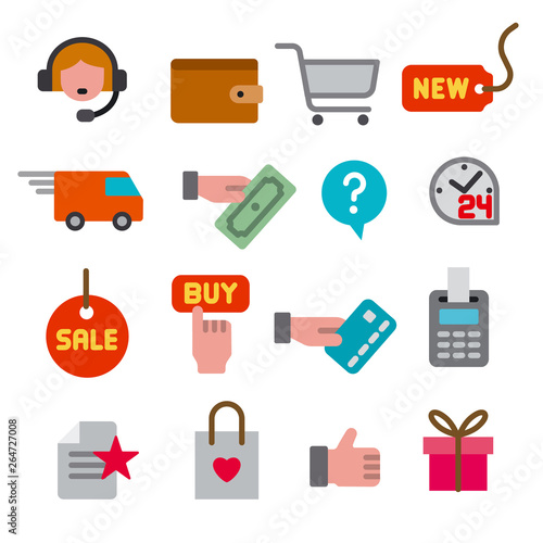 e-commerce shop icons