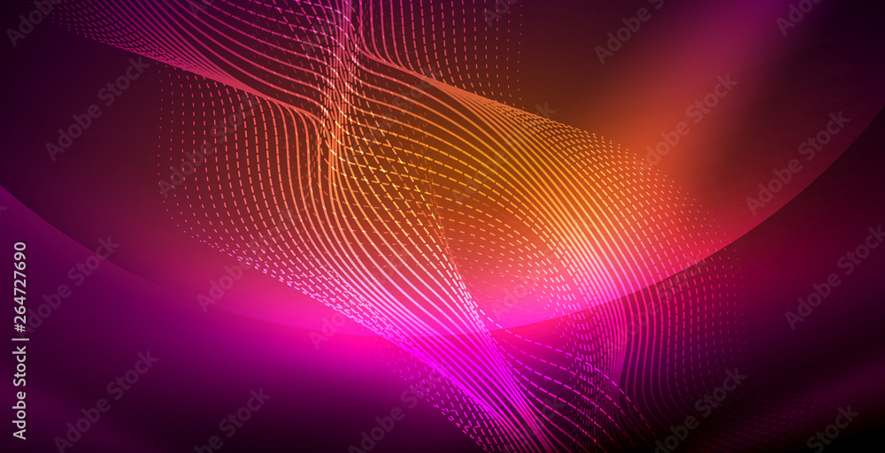 Neon lines shiny glowing background Neon lines shiny glowing background