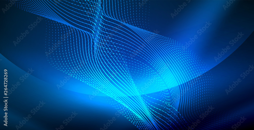 Neon wave background Neon wave background