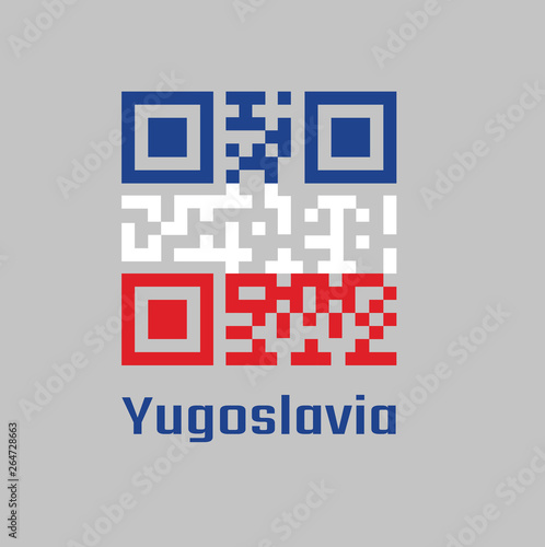 QR code set color of Yugoslavia (1918–1941).