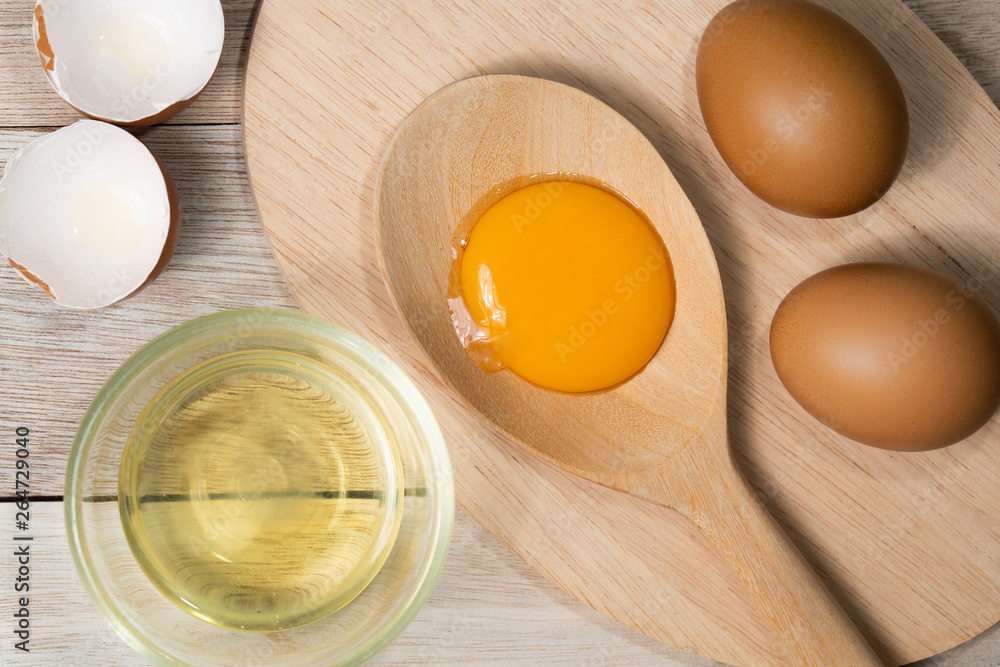 separated egg white and yolk separated egg white and yolk
