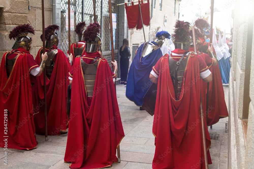 Procession parade of Holy Week, Spain, Europe Procession parade of Holy Week, Spain, Europe