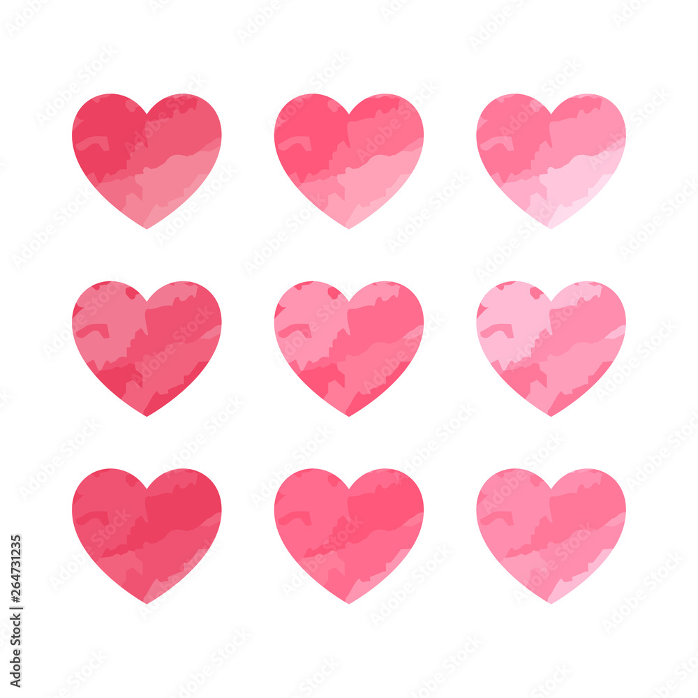 Cute heart symbol. Vector illustration.