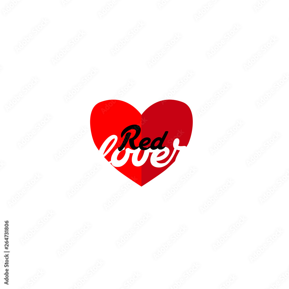 red lover logo icon with blood illustration