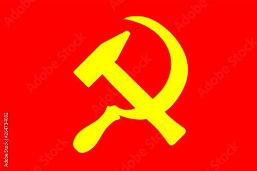 Hammer and sickle.  Symbol of Soviet Union.