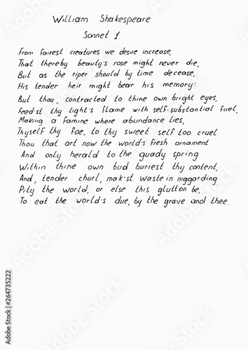 Tablou pe pânză Handwritten text. Vector illustration.