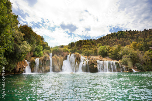 Krka  Sibenik  Croatia - Swimming within the cascades of Krka National Park