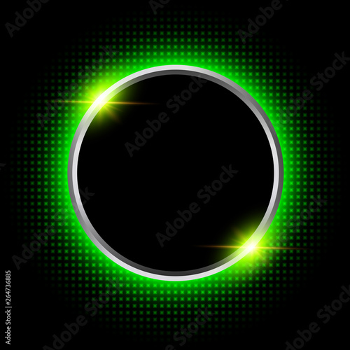 Silver sparkling ring with ...