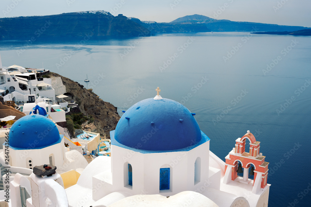 Greek church in Santorini Greece