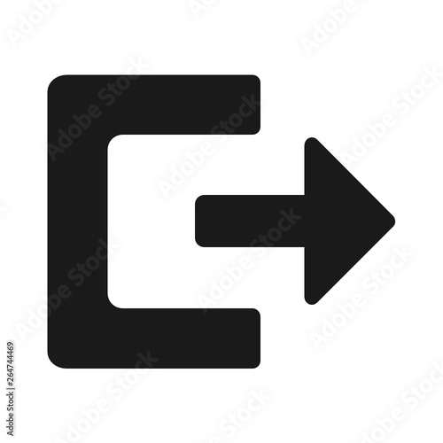 Logout exit icon