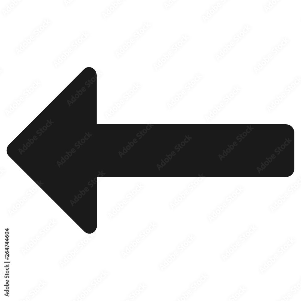 Left direction black arrow icon Left direction black arrow icon