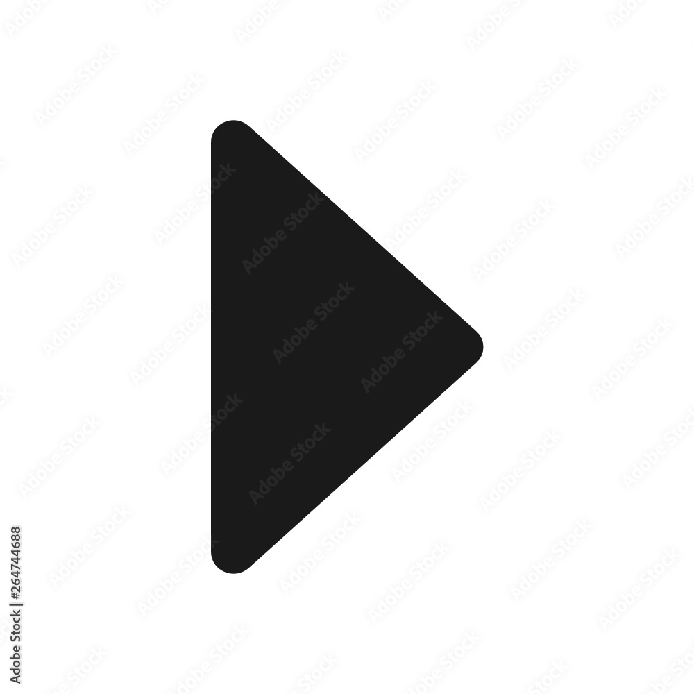 Triangle play button arrow black icon Triangle play button arrow black icon