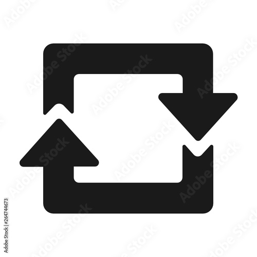interchange swap black arrow icon