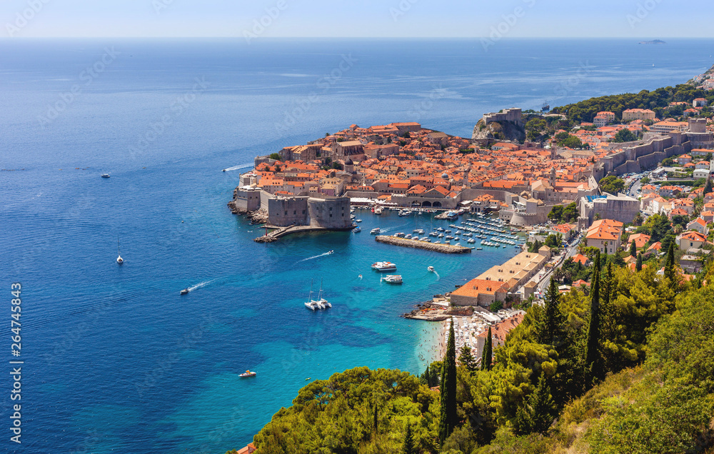 City on Mediterranean Dubrovnik in Croatia