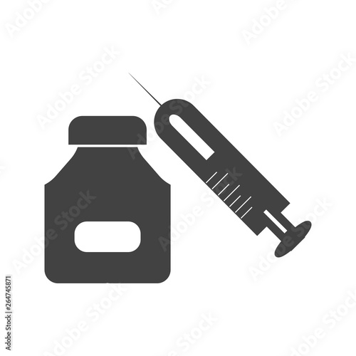 Steriods Glyph Black Icon