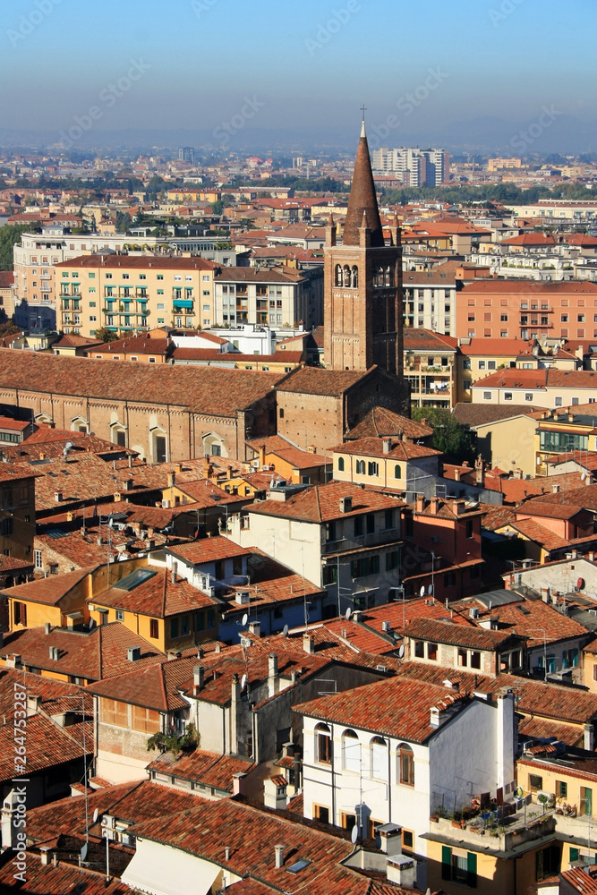 Panorama of the medieval city of Verona