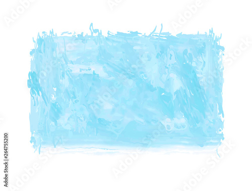 Light sky blue watercolor background. Aquarelle paint paper textured canvas element for text design, greeting card, template