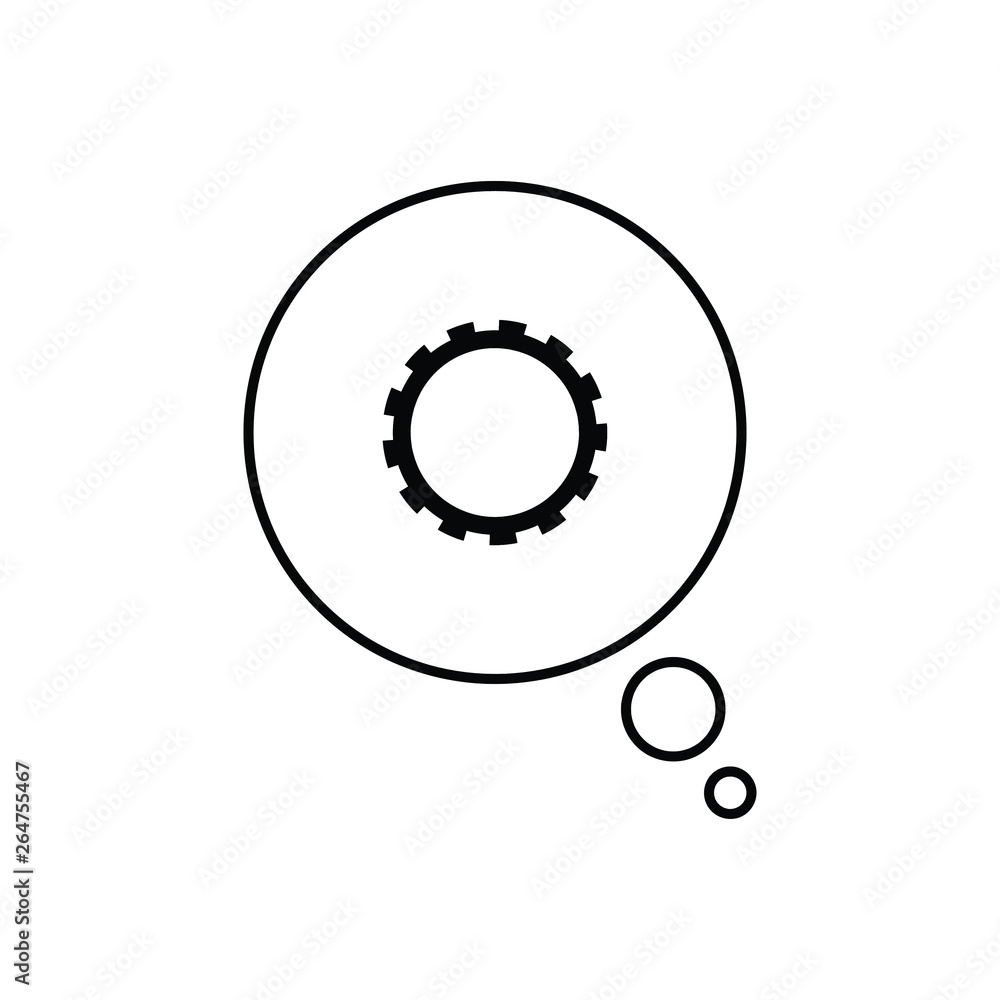Engineering discussion line icon Engineering discussion line icon