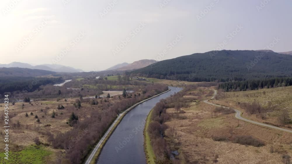 Canal Winding Through Beautiful Landscape Canal Winding Through Beautiful Landscape