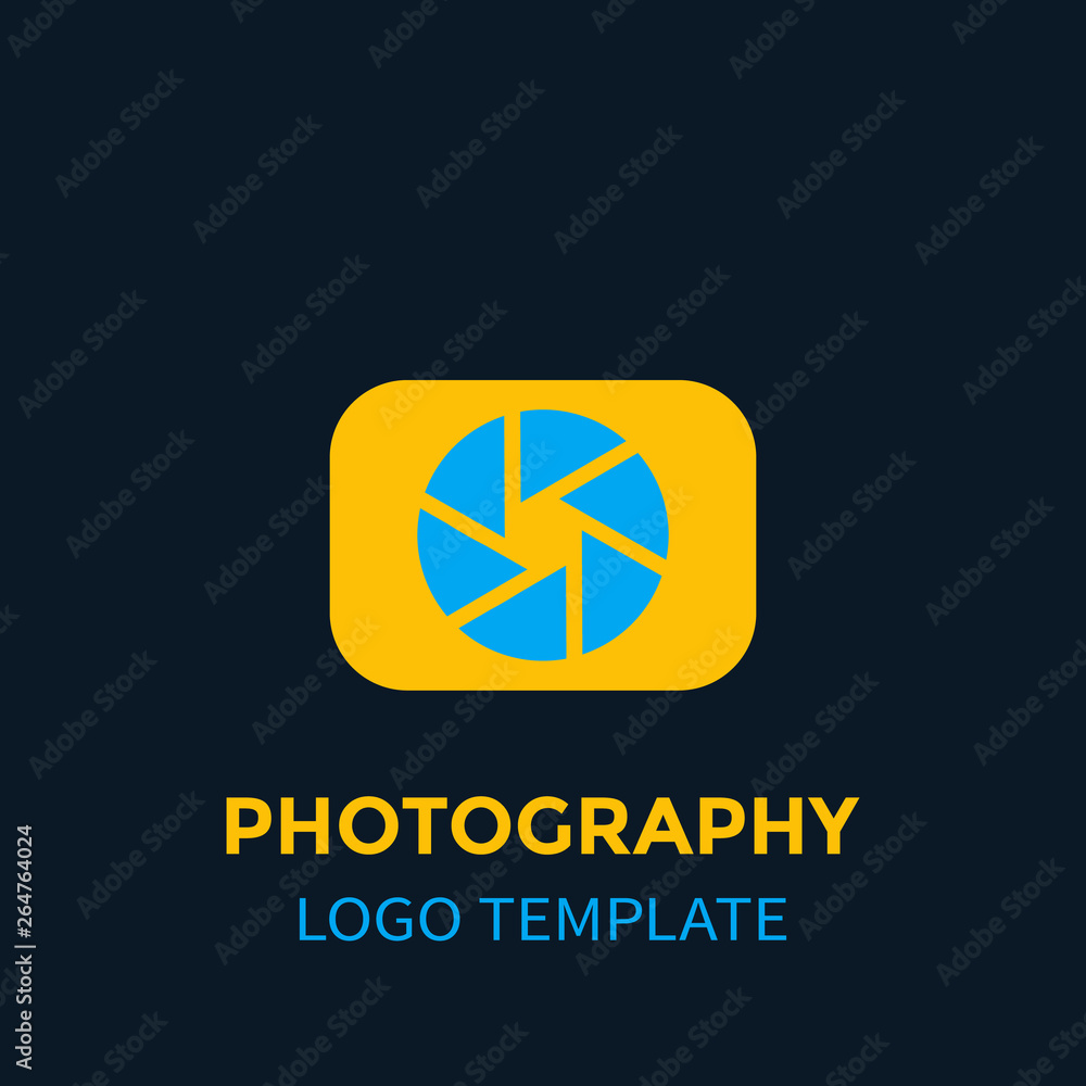 Naklejka premium photography logo element, vector icon