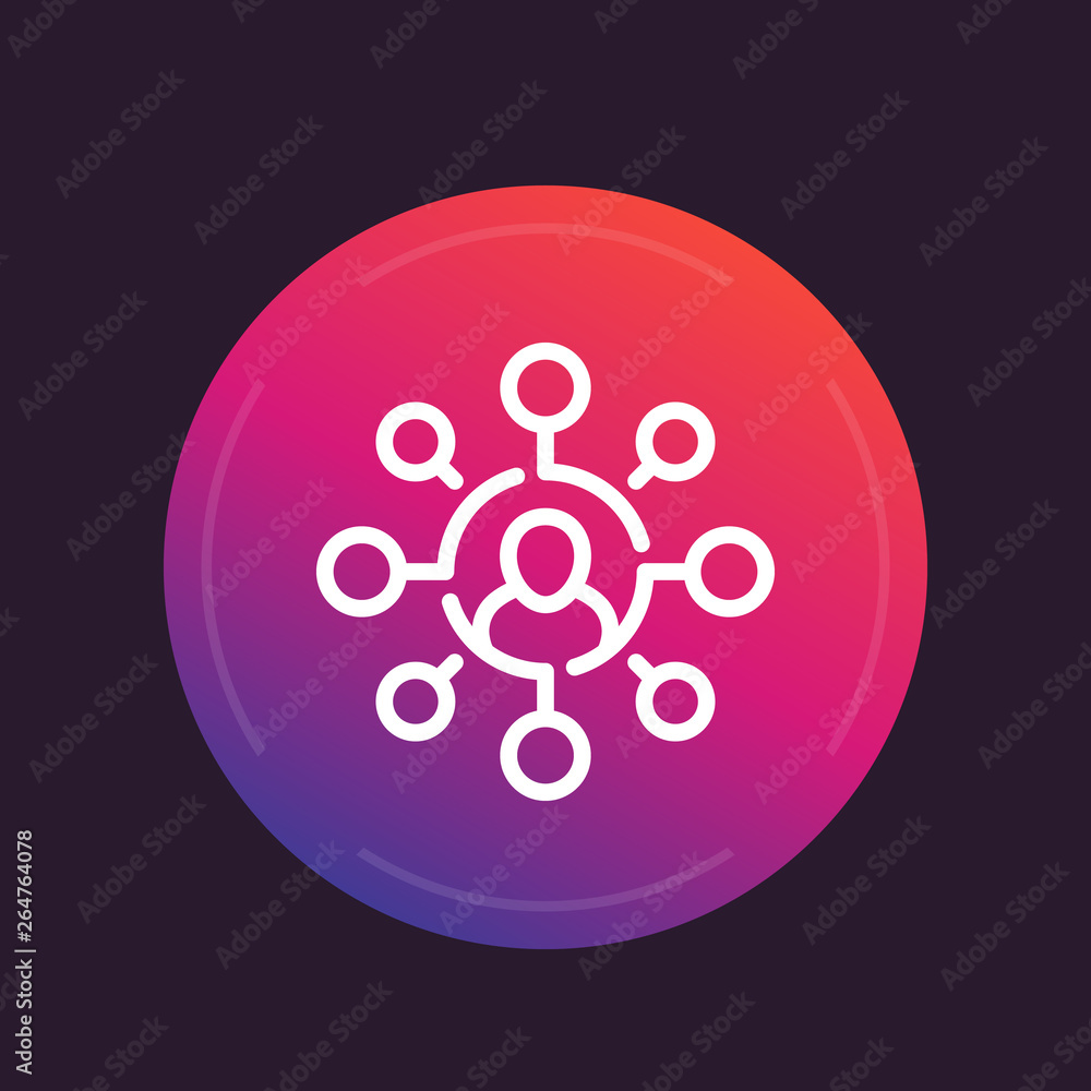 stockholder line icon stockholder line icon