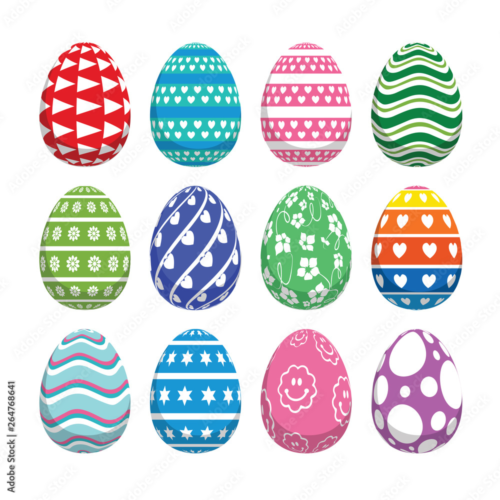 Easter set of decorative eggs