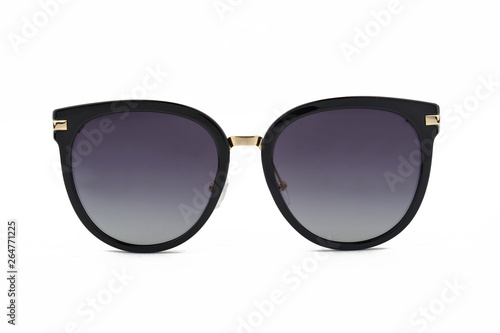 Blue Sunglasses, front view isolated on white background