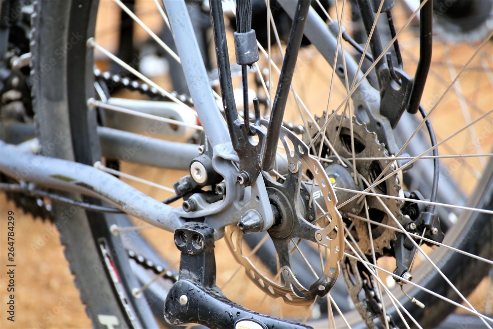 Fototapeta premium wheel of motorcycle