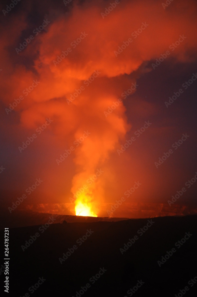 Halema'umu'u Crater Fire
