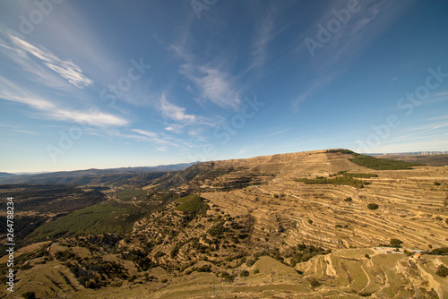 Beautiful landscape next to the village of Ares del maestre