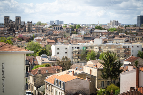 Aerial view of the city of Bordeaux