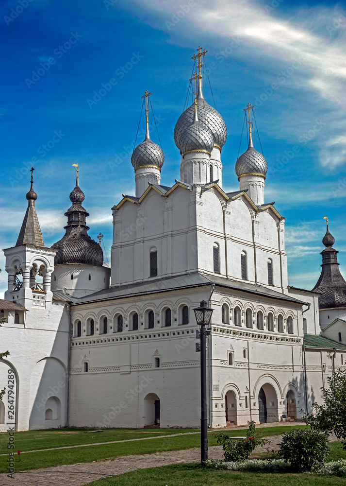 Resurection Christi church in the Kremlin of Rostov, Russia