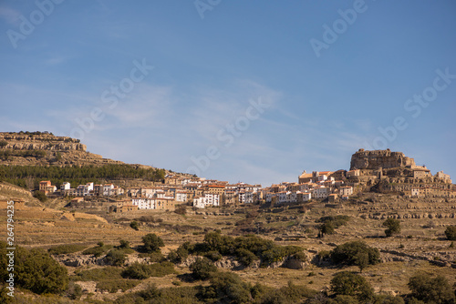 Beautiful landscape next to the village of Ares del maestre
