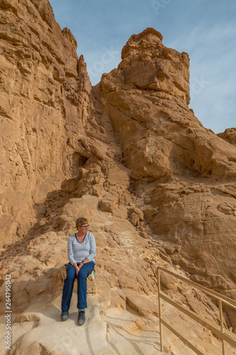 woman in timna national park
