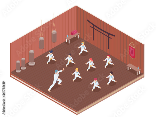 Gym Isometric Illustration