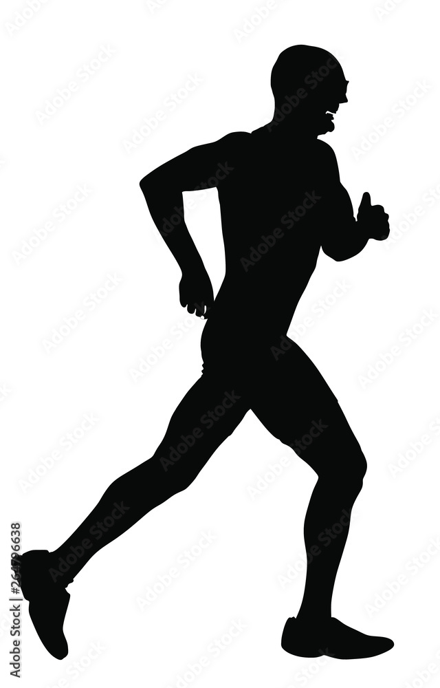 Marathon racer running silhouette. Exercise people vector. Healthy lifestyle man. Sport race. Urban runner active on street. Healthcare concept. Jogging after stressful work day. Health young man. Marathon racer running silhouette. Exercise people vector. Healthy lifestyle man. Sport race. Urban runner active on street. Healthcare concept. Jogging after stressful work day. Health young man.