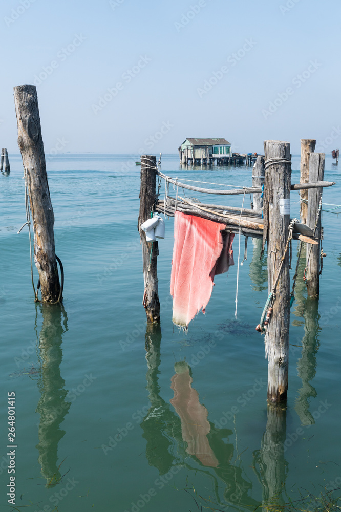 Fischerhütte in Pellestrina
