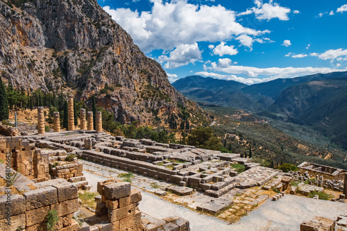 Photos Temple of Apollo in Archaeological Site of Delphi, Central Greece