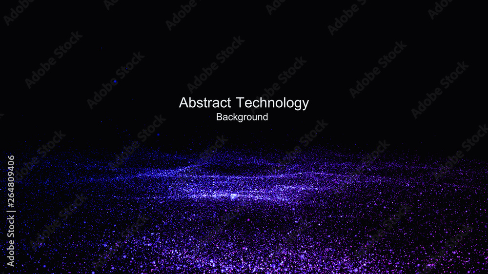 abstract technology background with light effect - obrazy, fototapety, plakaty 