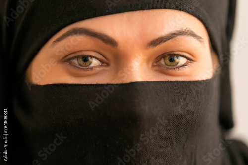 portrait of Beautiful Woman Eyes